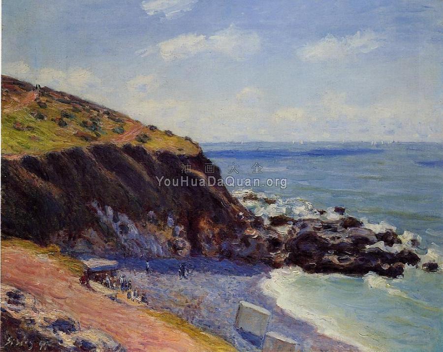 Lady's Cove, Langland Bay, Morning - 阿尔弗莱德·西斯莱